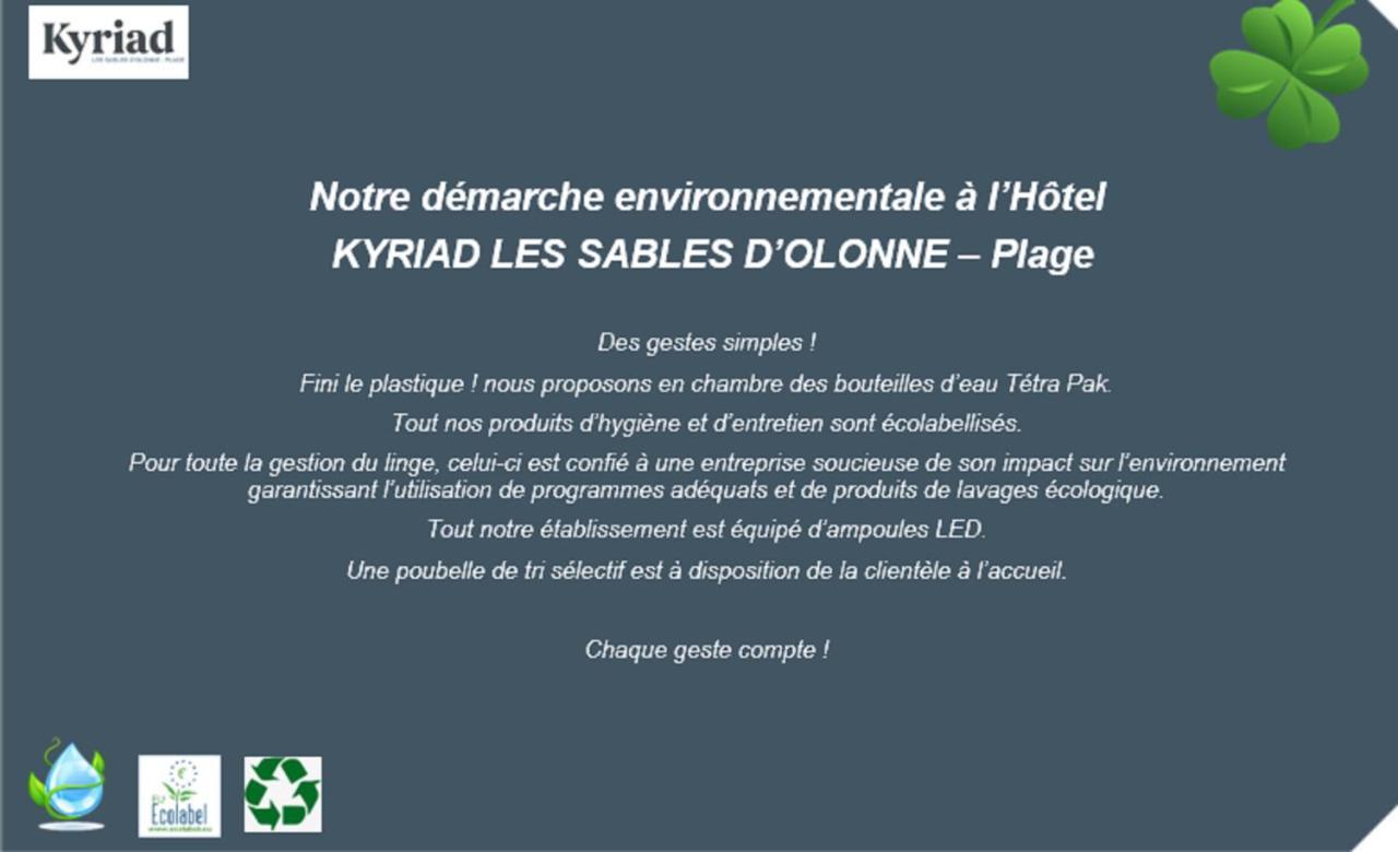 Kyriad Prestige Les Sables D'Olonne - Plage - Centre Des Congres Hotel Exterior photo